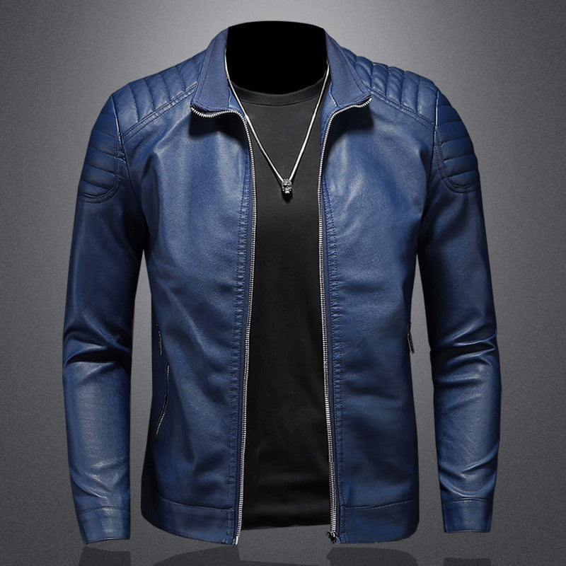 Wendell - Stilvolle, schmal geschnittene Herren-Lederjacke