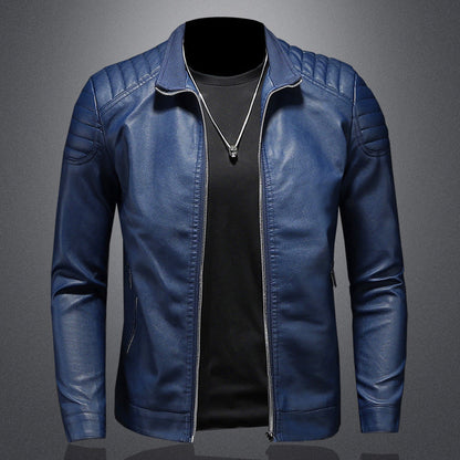 Wendell - Stilvolle, schmal geschnittene Herren-Lederjacke