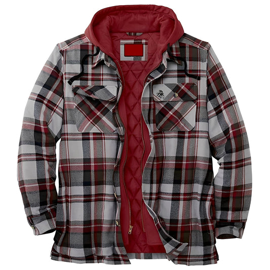 Denzil - Bequeme karierte Flanelljacke für Männer
