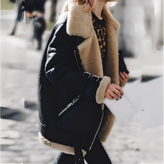 Cassandra - Warme Woll-Suedejacke für Frauen