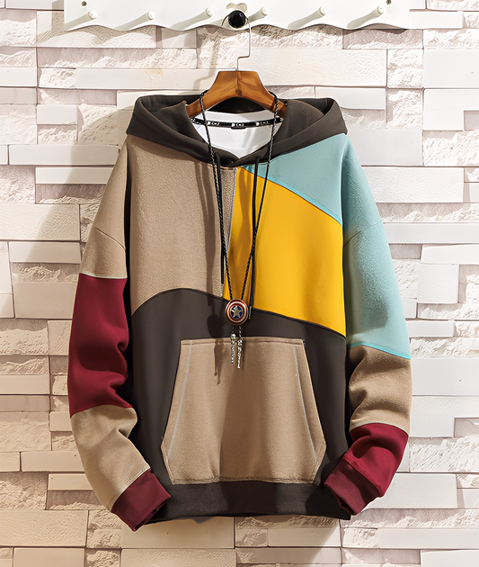 Stephen - Farbiger, bequemer Herren-Kapuzenpullover