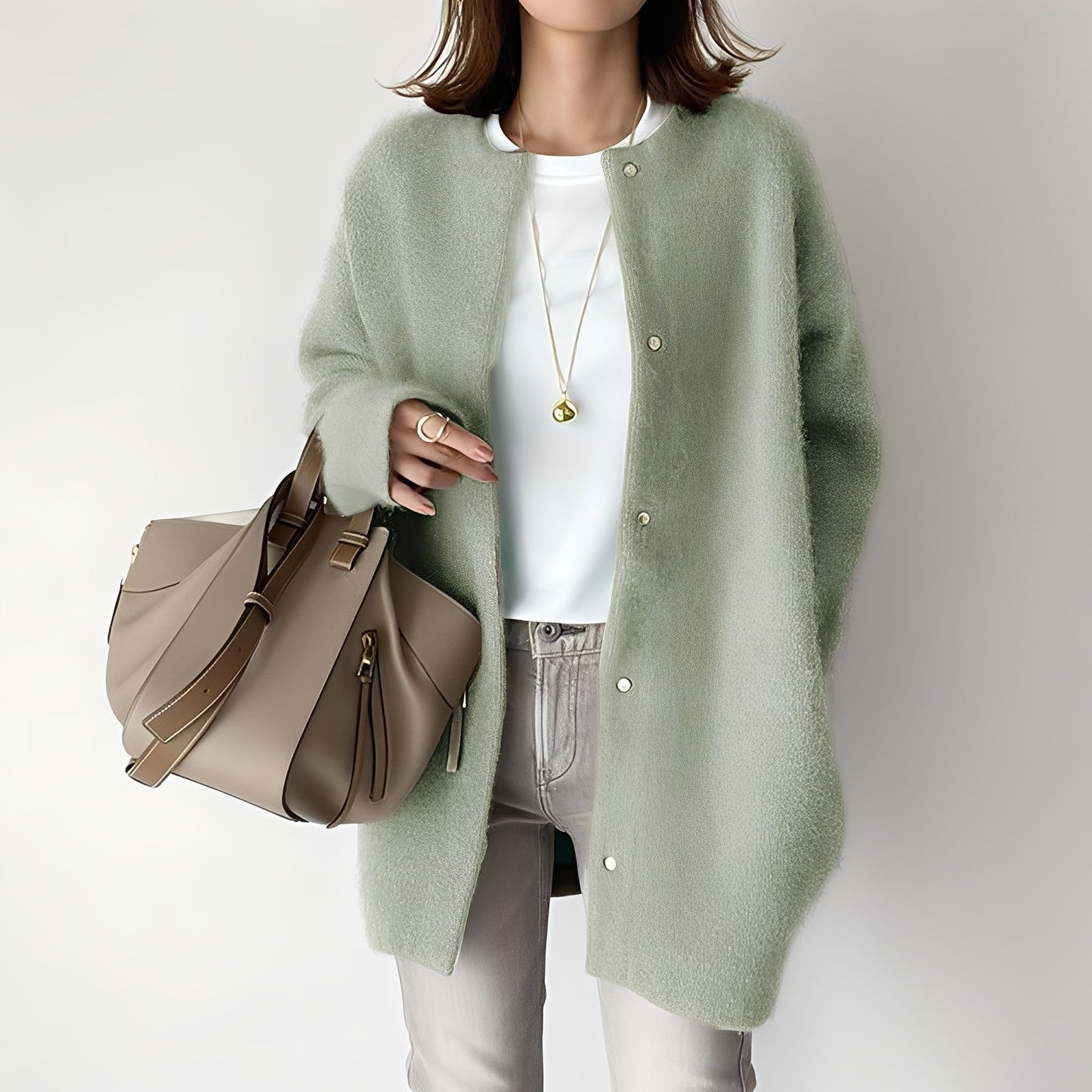 Dahlia - Eleganter, locker geschnittener Damen-Cardigan