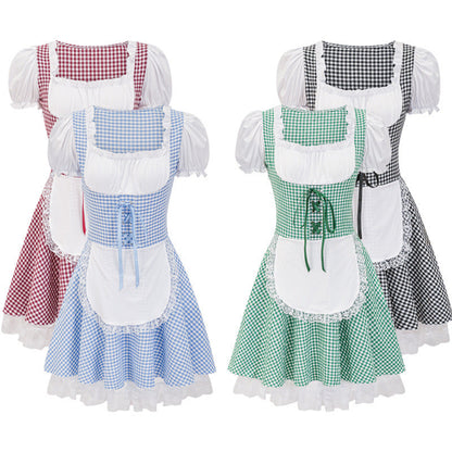 Miriam - Traditionelles Damenkleid mit Karomuster