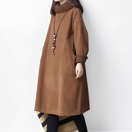 Elouise - Bequemes Cordkleid mit Taschen für Damen
