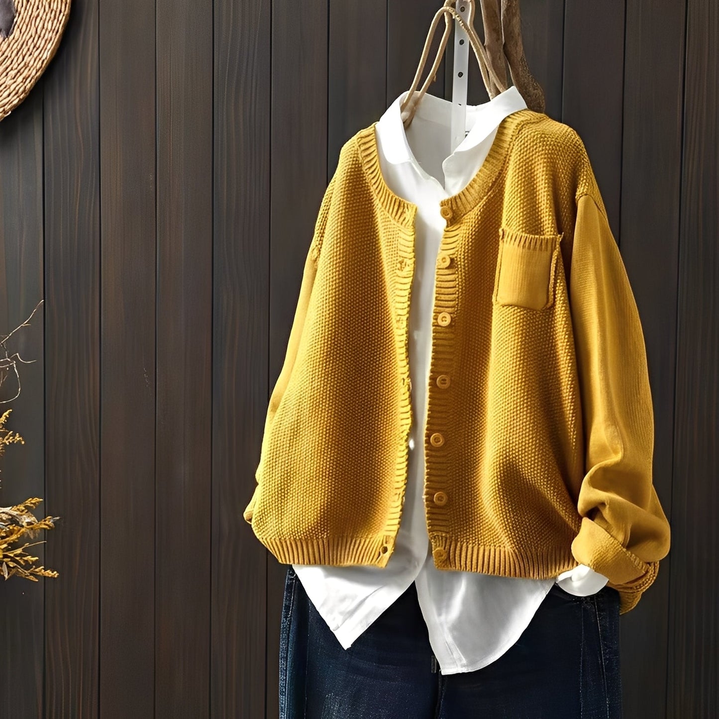 Shanon - Traditionelle, locker sitzende Damen-Strickjacke