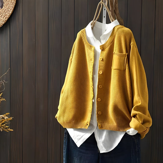 Shanon - Traditionelle, locker sitzende Damen-Strickjacke