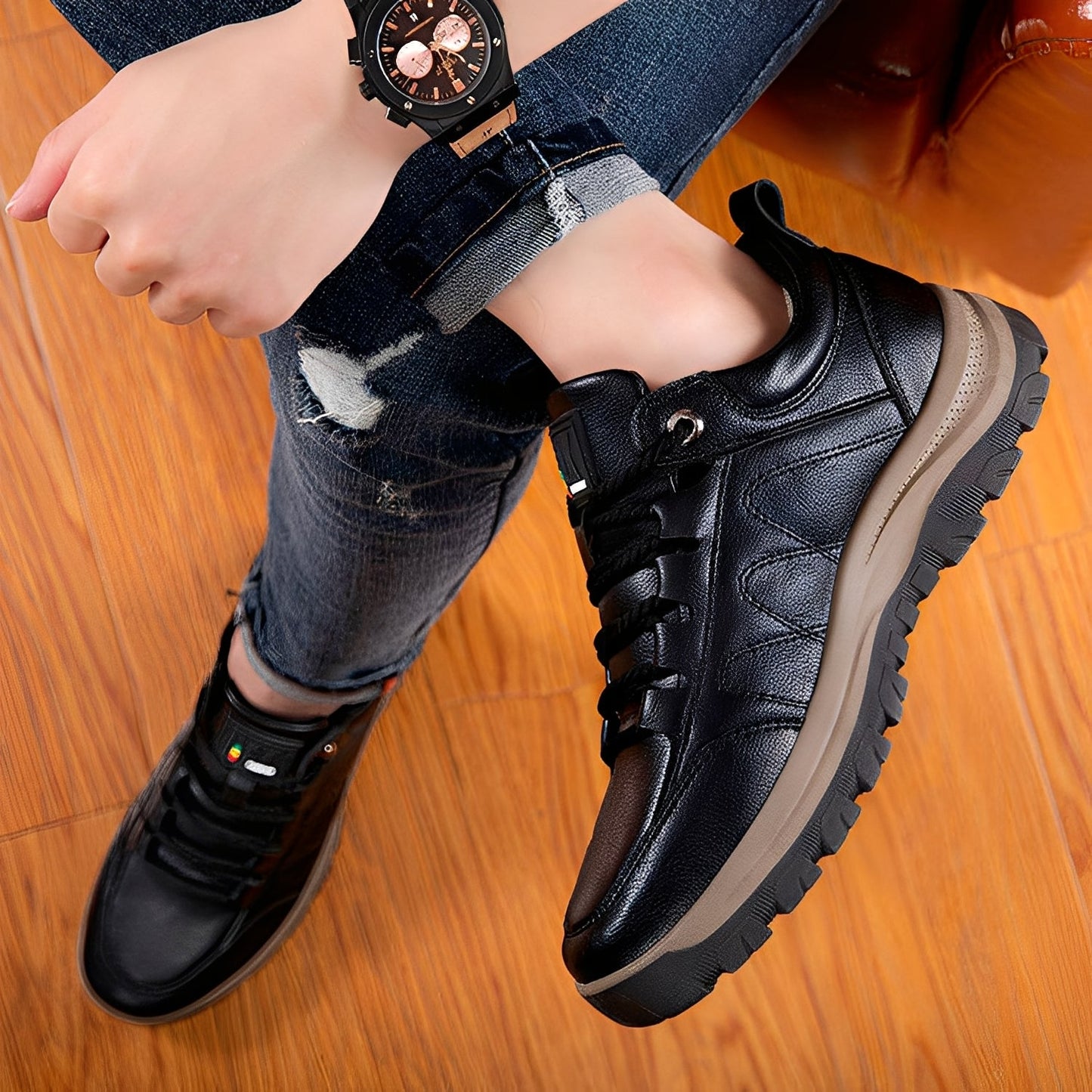 Randolf - Elegante rutschfeste Lederschuhe für Männer