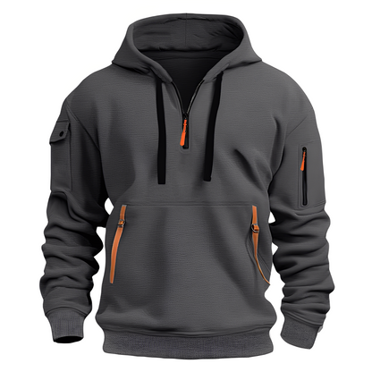 Burton - Männer-Hoodie mit halbem Reißverschluss
