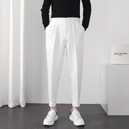 Micheal - Moderne, bequeme, locker geschnittene Herrenhose