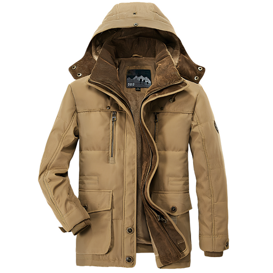 Tyrone - Herrenjacke, warm und dick mit Kapuze