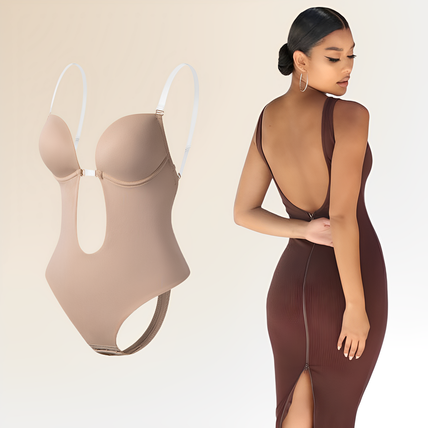 Nina – Rückenfreier Bodysuit-BH