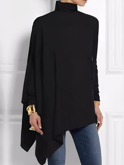 Kalysta - Trendiges Fleece-Top mit schrägem Design für Damen
