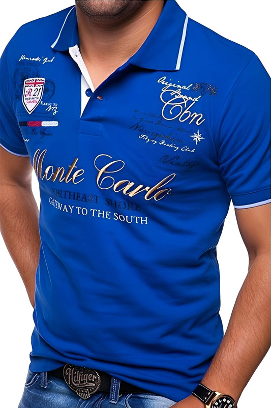 Brent - Bequemes Poloshirt mit Muster für Herren