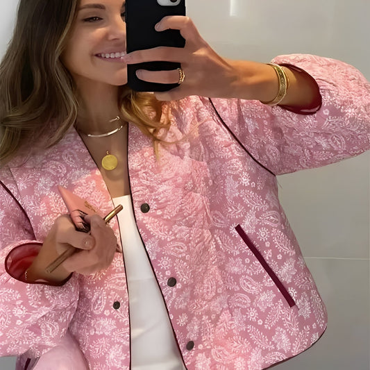 Katelyn - Bequeme Patchwork-Winterjacke für Damen