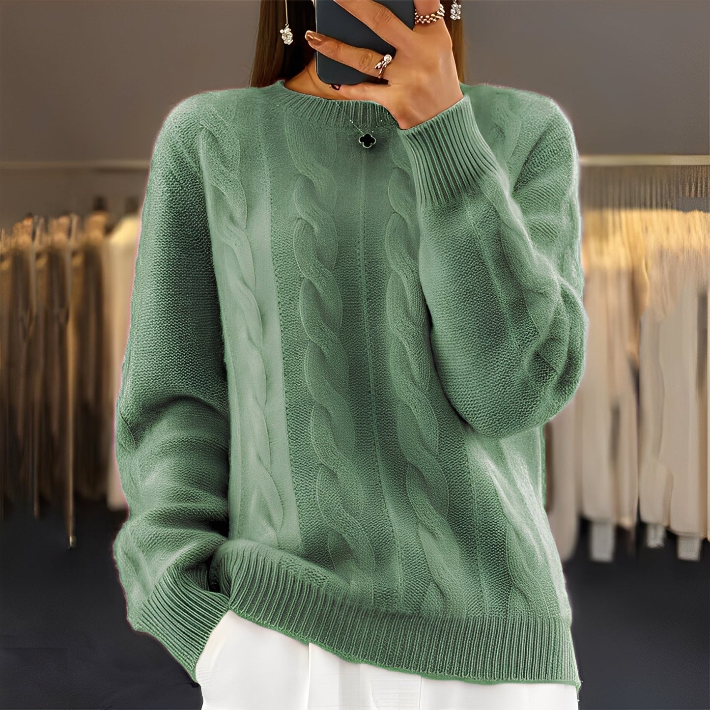 Leanne - Klassisch schicker Damenpullover