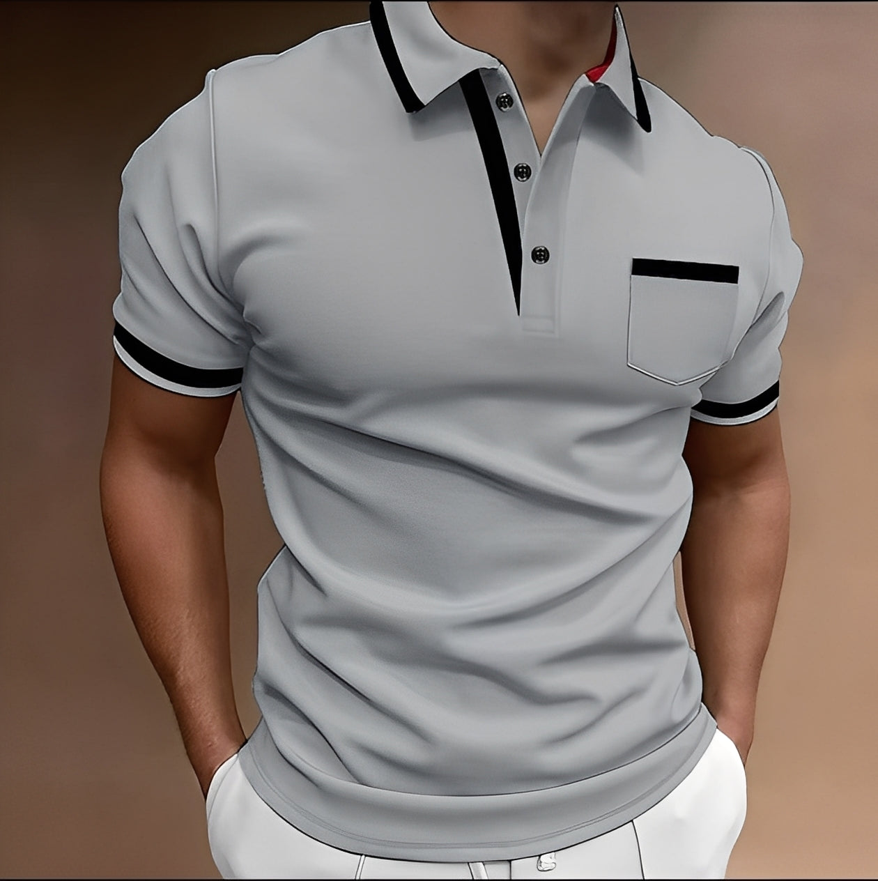 Alijah - Elegantes, schlankes Herren-Poloshirt