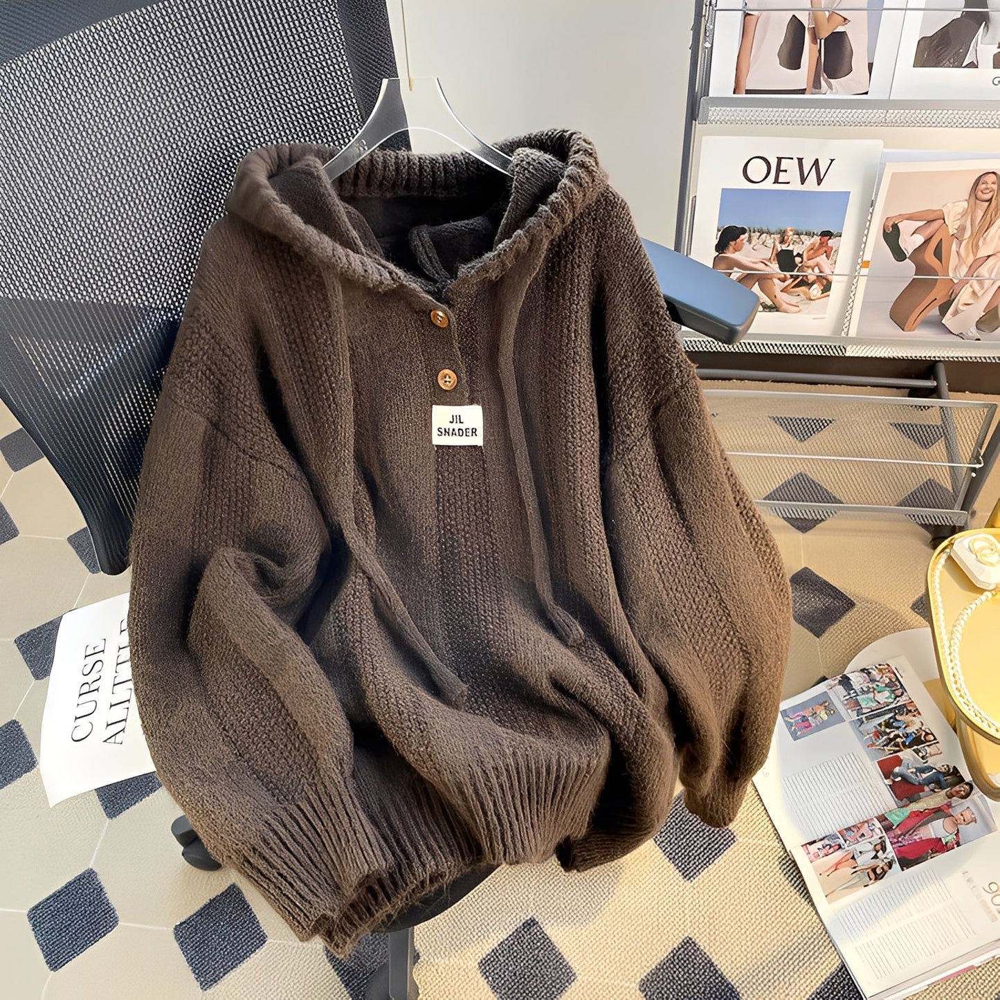 Haylee - Bequemer Damen-Pullover mit Knöpfen