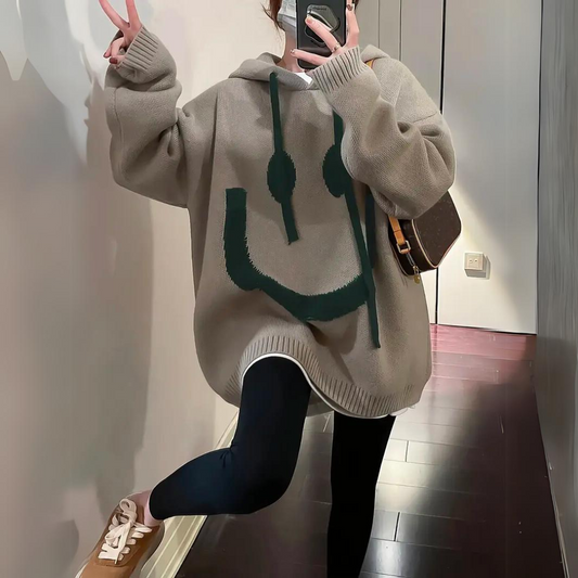 Lächeln – Warmer und kuscheliger Hoodie