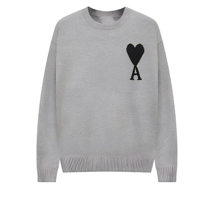 Darden - Einfacher Herrenpullover mit Herzmotiv