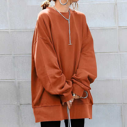 Andrina - Locker sitzender Damenpullover mit Rundhals