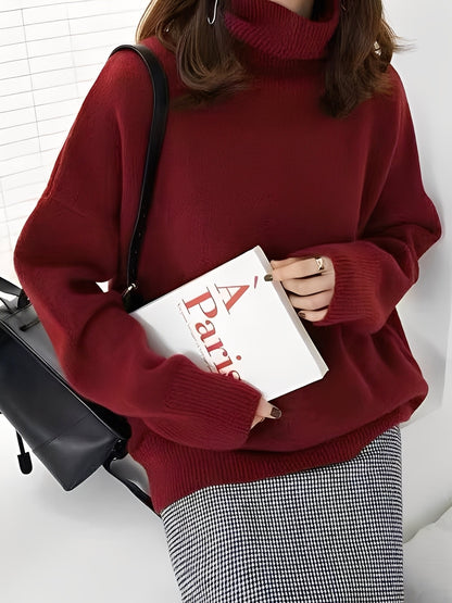 Adrienne - Eleganter, lässiger Kaschmir-Rollkragenpullover