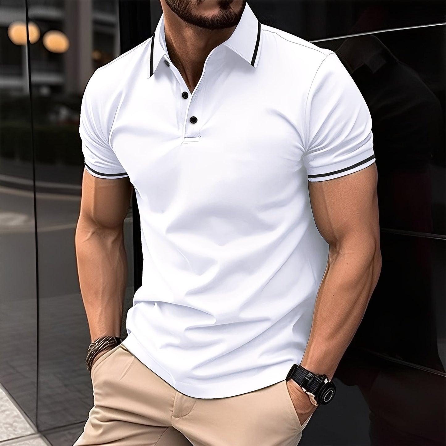 Mervyn - Bequeme, kurzärmelige Herren-Sport-Shirts
