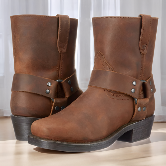 Elsdon - Traditionelle kurze Lederstiefel für Männer