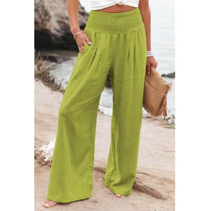 Quinley - Dehnbare Leinenhosen
