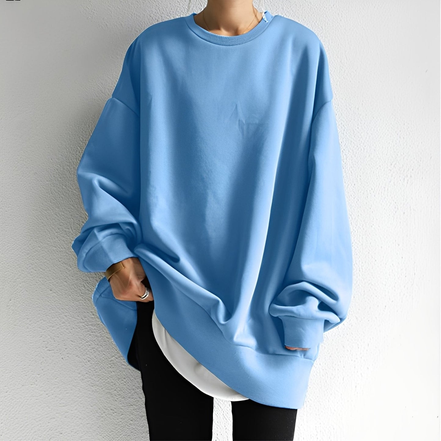 Andrina - Locker sitzender Damenpullover mit Rundhals