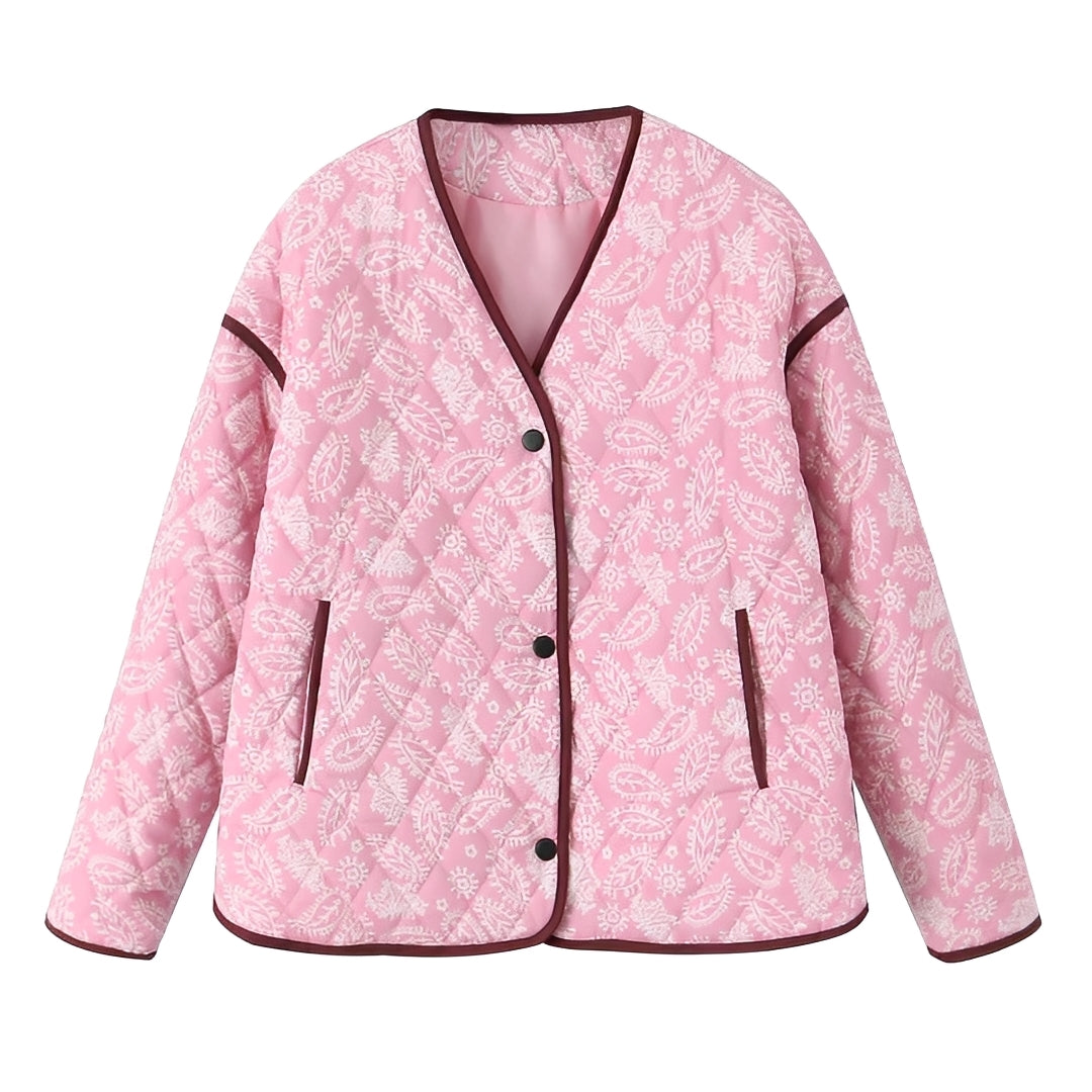 Katelyn - Bequeme Patchwork-Winterjacke für Damen