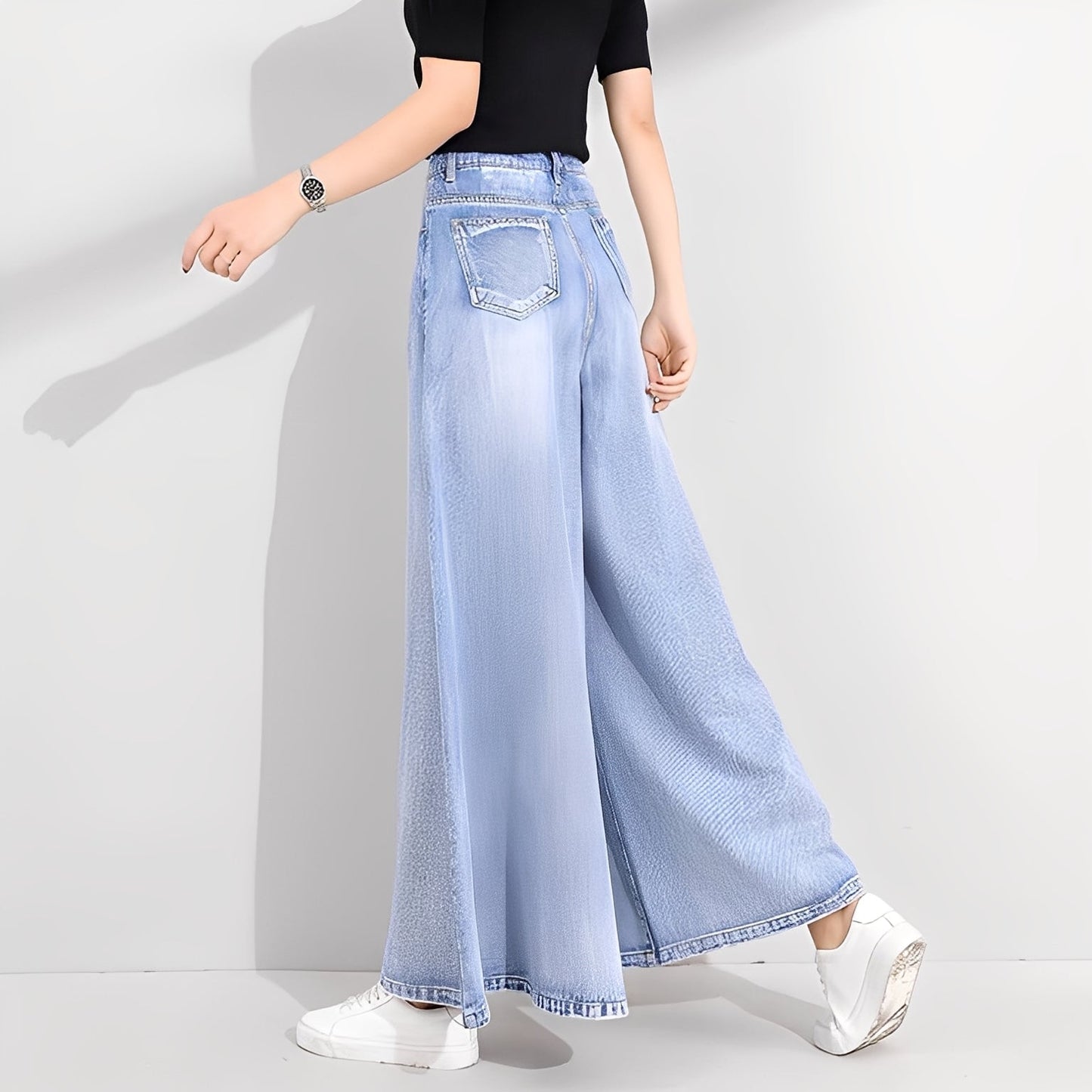 Isabelle - Modische Damenjeans mit weitem Bein