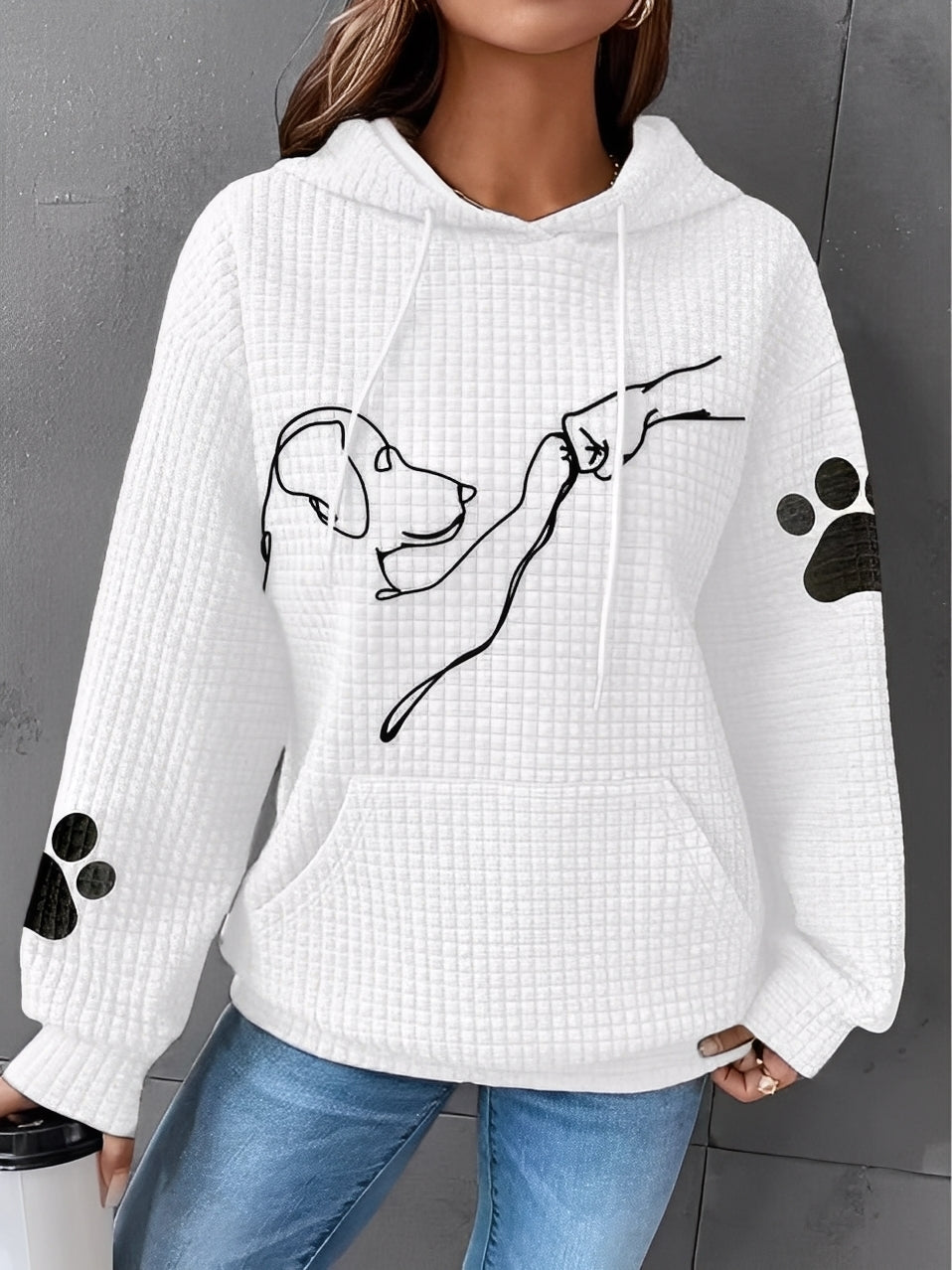 Berenice - Bedrucktes Damen-Hoodie für Gemütlichkeit