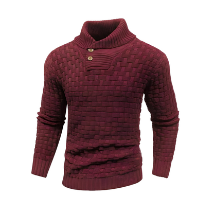 Branson - Bequemer Herrenpullover mit hohem Kragen