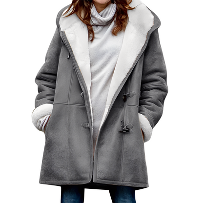 Madilyn - Damenfreizeitdufflecoat mit Kapuze