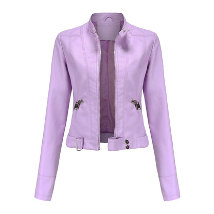 Madeline - Modische Damenlederjacke mit Kragen
