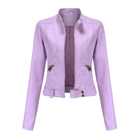 Madeline - Modische Damenlederjacke mit Kragen