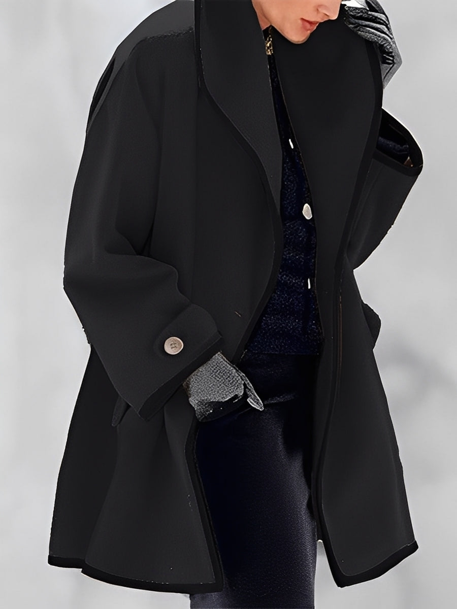 Mikayla - Warme Frauen-Wolljacke mit Kapuze