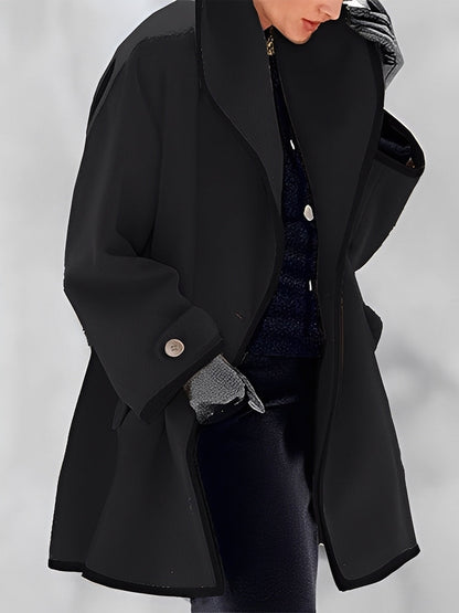 Mikayla - Warme Frauen-Wolljacke mit Kapuze