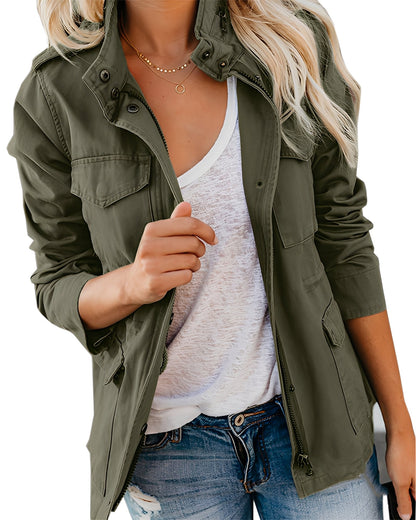 Rachyl - Bequeme Damen-Jeansjacke mit Reißverschluss