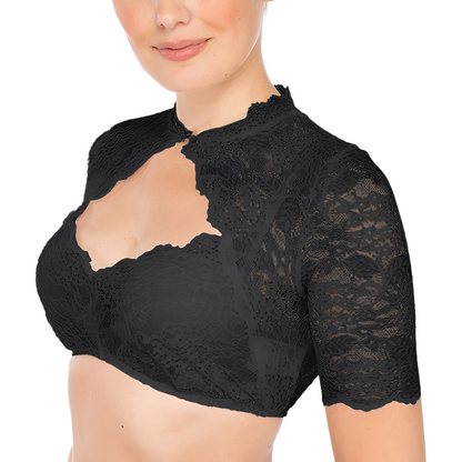 Daniella - Traditionelle Oktoberfest-Bluse mit Spitze für Damen