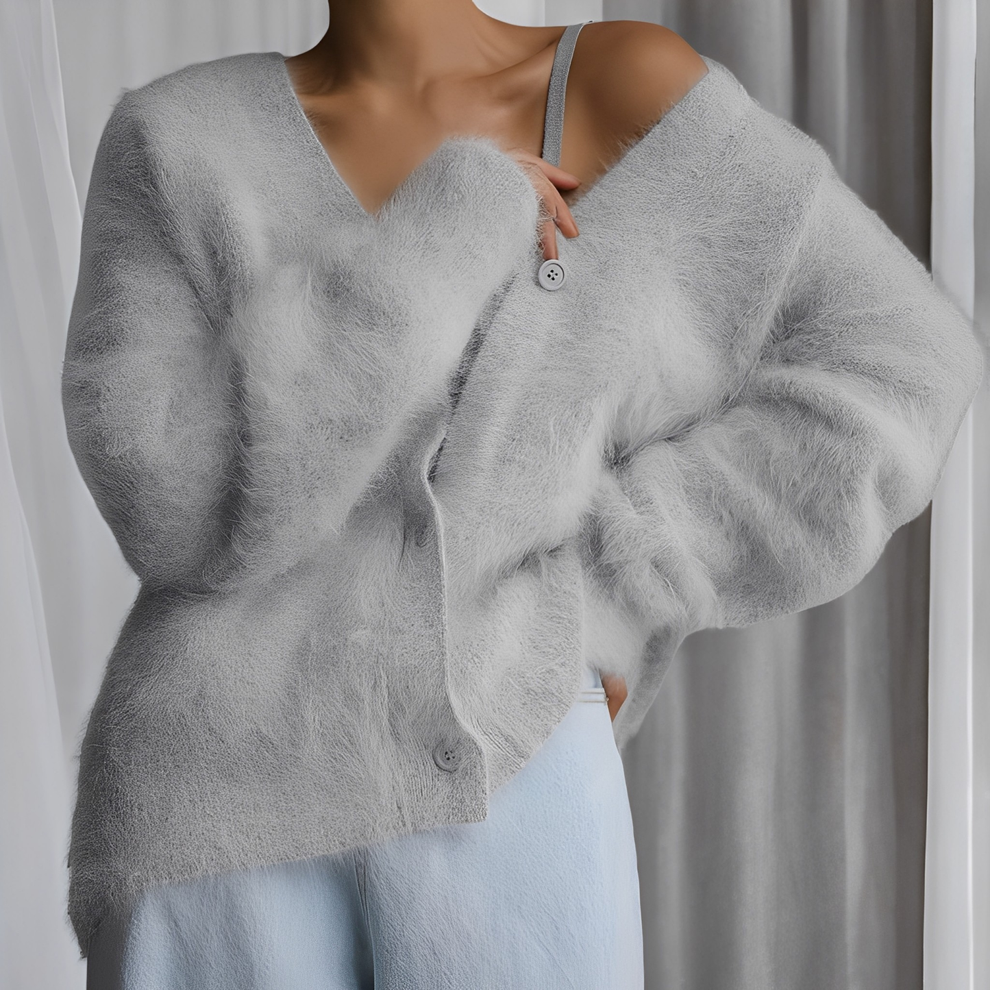 Emberly - Bequemer, weit geschnittener Damen-Kaschmirpullover