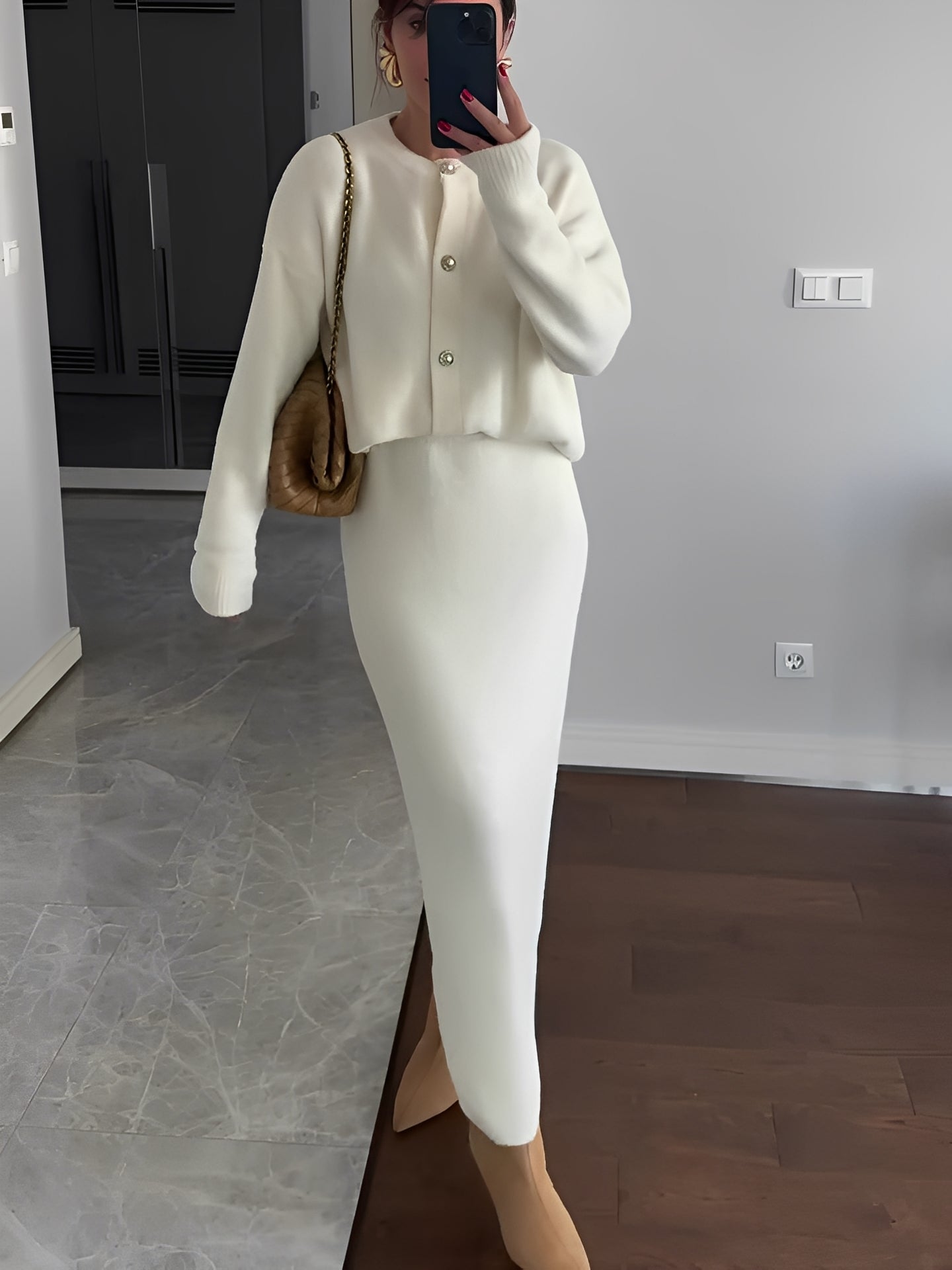 Cecilia - Schickes Set aus Jacke und Rock für Damen