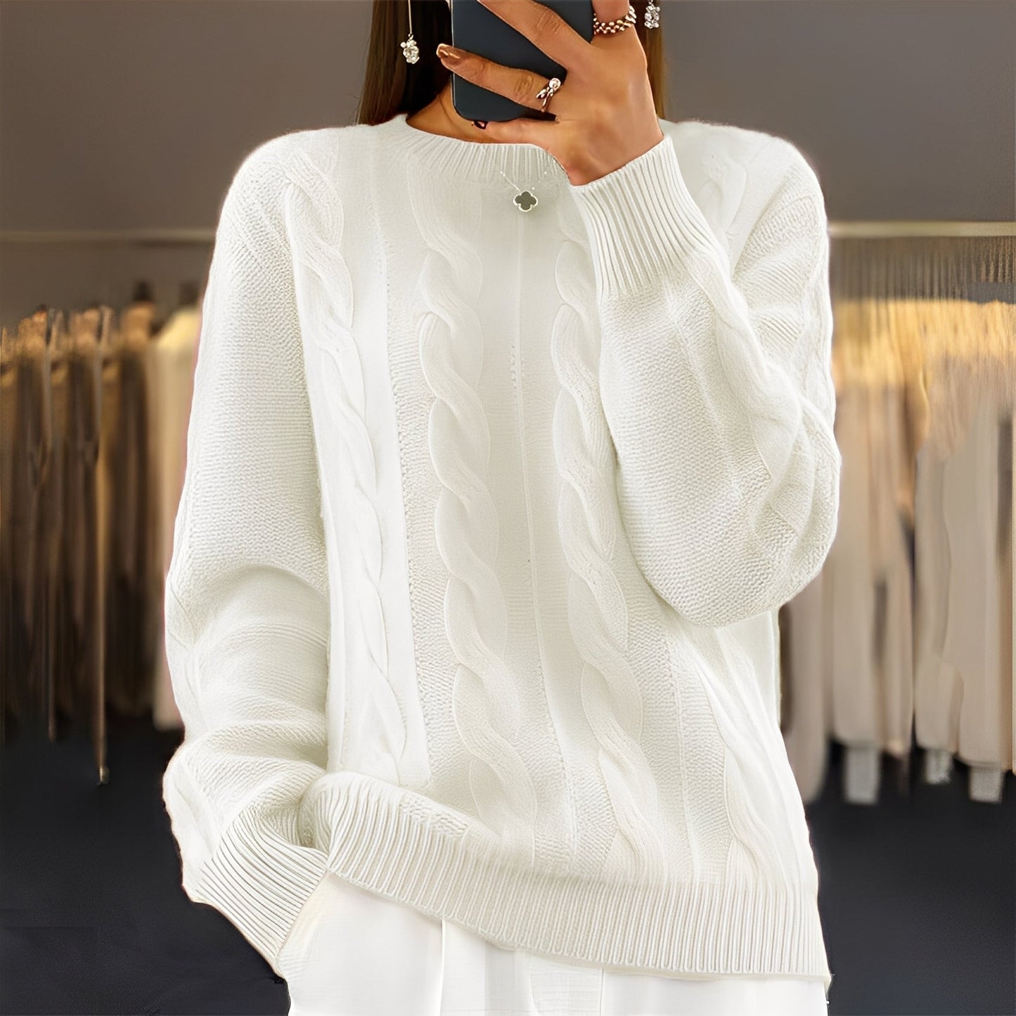 Leanne - Klassisch schicker Damenpullover