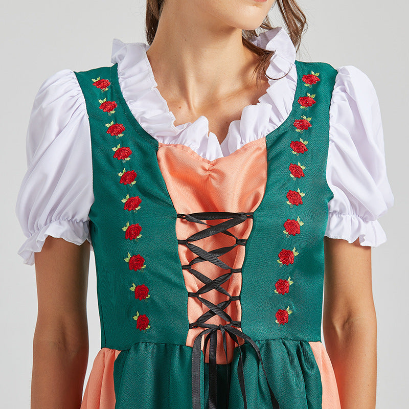 Kathryn - Traditionelles Oktoberfest-Dirndl-Midikleid für Frauen