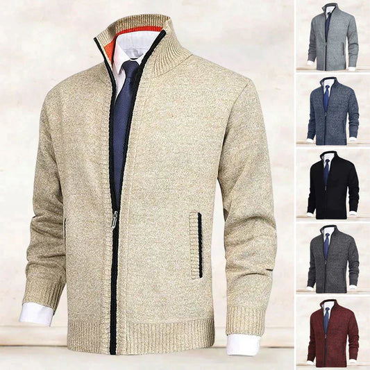 Saber – Strickjacke mit Stehkragen
