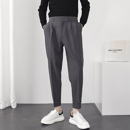 Micheal - Moderne, bequeme, locker geschnittene Herrenhose