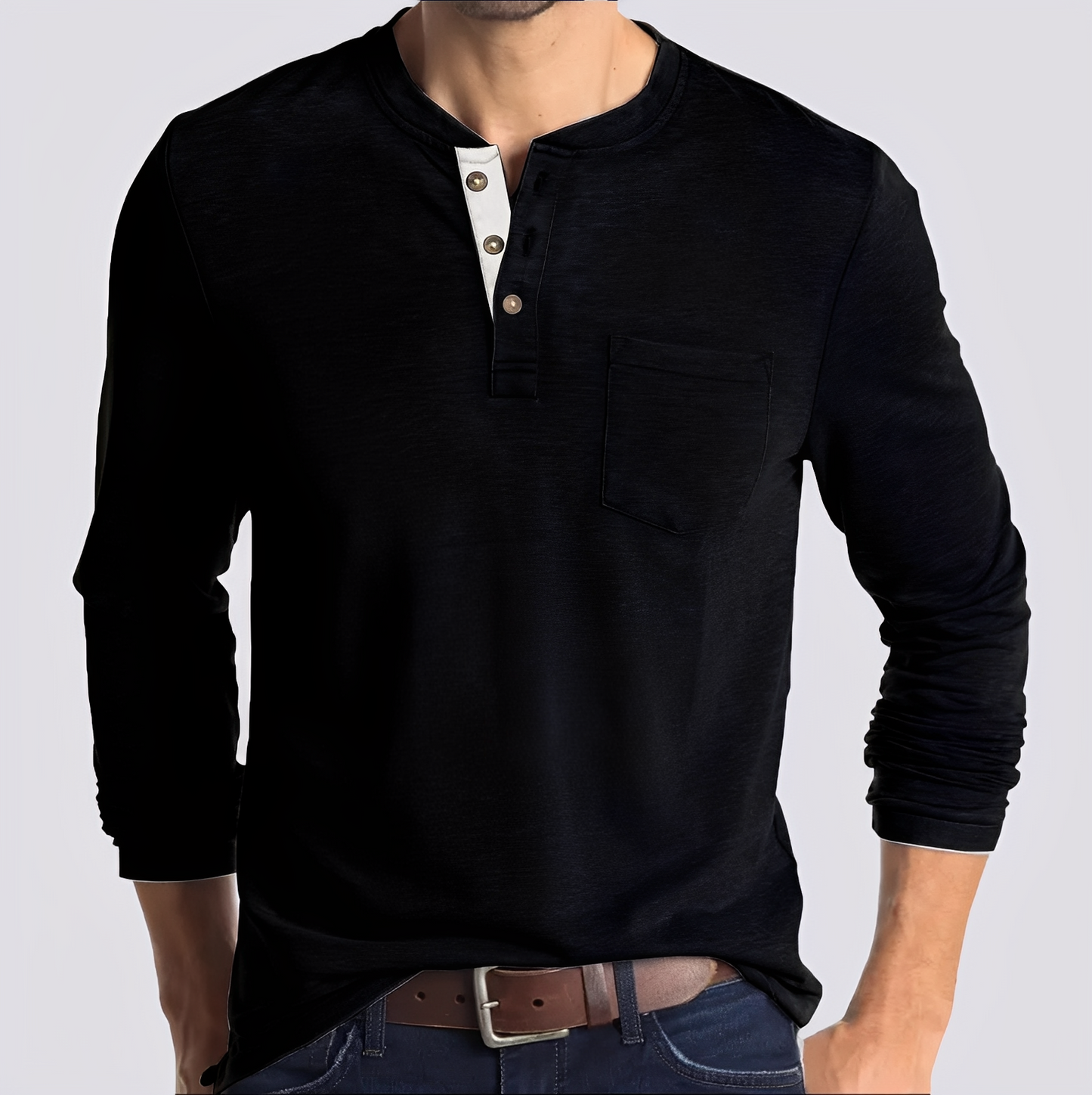 Dashiell - Bequemes Herren-Langarmshirt