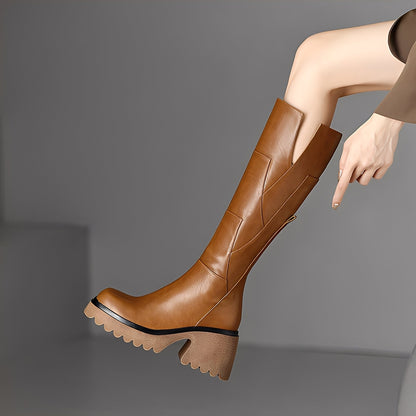 Madelaine - Bequeme und haltbare Lederstiefel mit Reißverschluss für Frauen