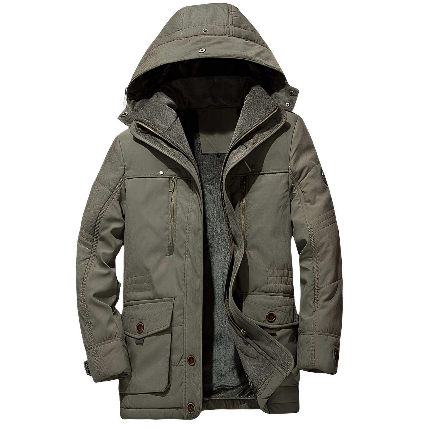 Tyrone - Herrenjacke, warm und dick mit Kapuze