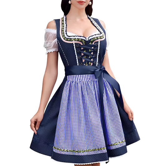 Ericka - Elegantes, auffälliges Oktoberfest-Mini-Dirndl für Frauen